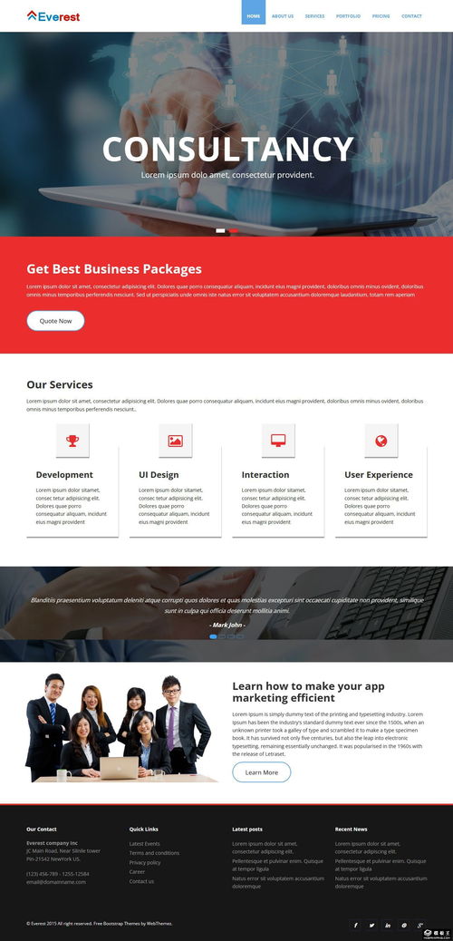 巔峰商務(wù)咨詢公司響應(yīng)式網(wǎng)頁(yè)模板 免費(fèi)獲取與核心價(jià)值